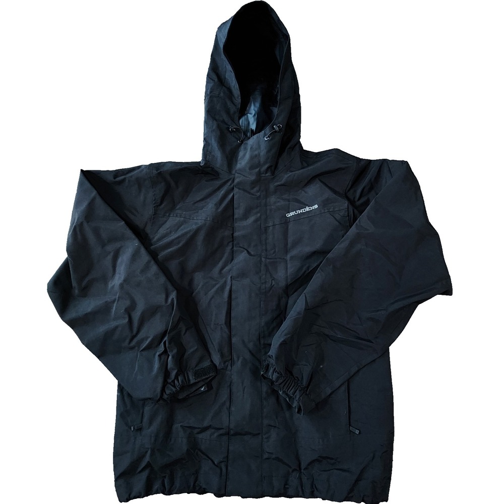 Grundens Men's Black Nylon Coat‎ Size S